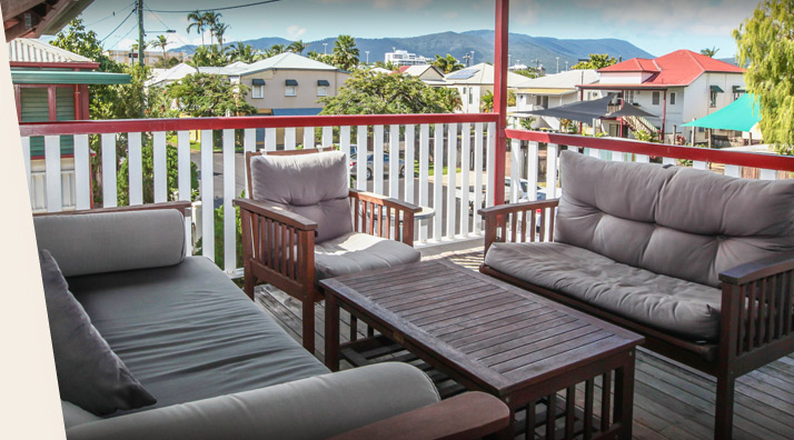 Front Deck, Ryan's Rest Accommodation Cairns